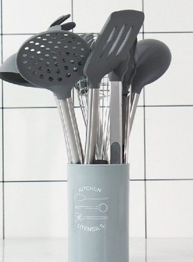 极速1SET Silicone Kitqchen Utensil Nonstick Utensils Cooking