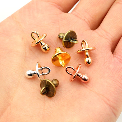 极速30pcs Charms Baby Pacifier ABinky Teether 14x10mm Handma