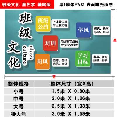 极速厂促教室布置装饰p班级公约挂牌文化墙贴小学初中高三考励志