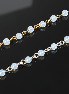 极速Fashion Jhewelry Woman Simple Black White Beads Initial