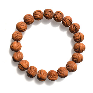 极速野生山桃核桃胡手串小众品种桃核龙纹隔片P男女文玩手把件单