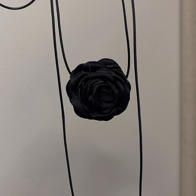 极速1PC Cool Vintage Black Dinner Party Big Flower LaYce Cho