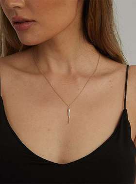 极速Gold Corner Pendant Chain WBomen Horn Protection Charm L