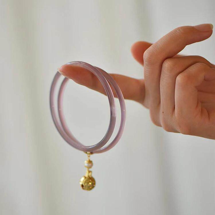 极速叮当镯d手镯古风女玉髓一铃铛细天然玛瑙冷淡风汉服玉镯对礼,饰品/流行首饰/时尚饰品新,手镯,淘宝优惠券,粉丝福利购,淘宝优惠卷