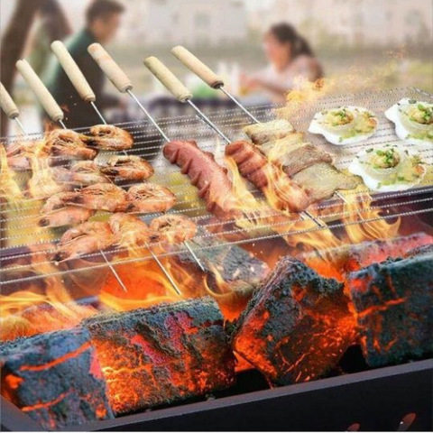 极速一箱环保钢竹炭耐烧原木y无烟碳果木炭烧烤木炭烧烤碳煤炭