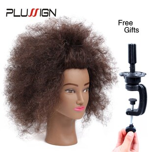 极速Traininghead Salon Afro Maznnequin Head Human Hair Dummy