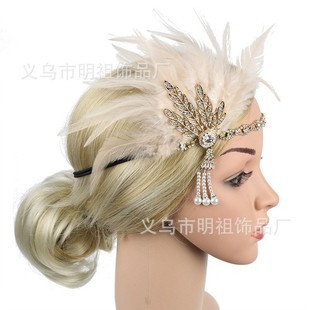 极速1920 s retro heapd hoop feather headbands Halloween day