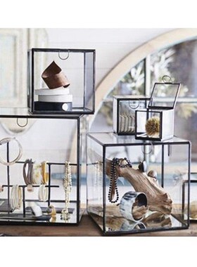 极速Overseas desin qretro do old eometric square lass box