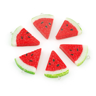 极速10pcs/lot resin fruit wwatermelon charms pendant for nec