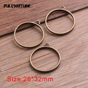 极速10Pcs 2f8*32mm 7 Color Alloy Jewelry Accessories Circula