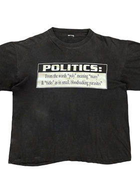 MELANIN 黑色素刺青 水洗破洞小众短袖t恤暗黑奇卡诺纹身师