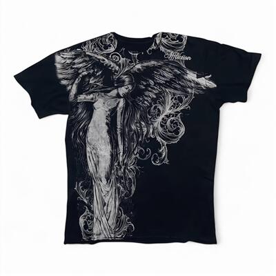 正肩修身！亚文化朋克！暗黑个性独特街头哥特无性别嘻哈短袖T恤