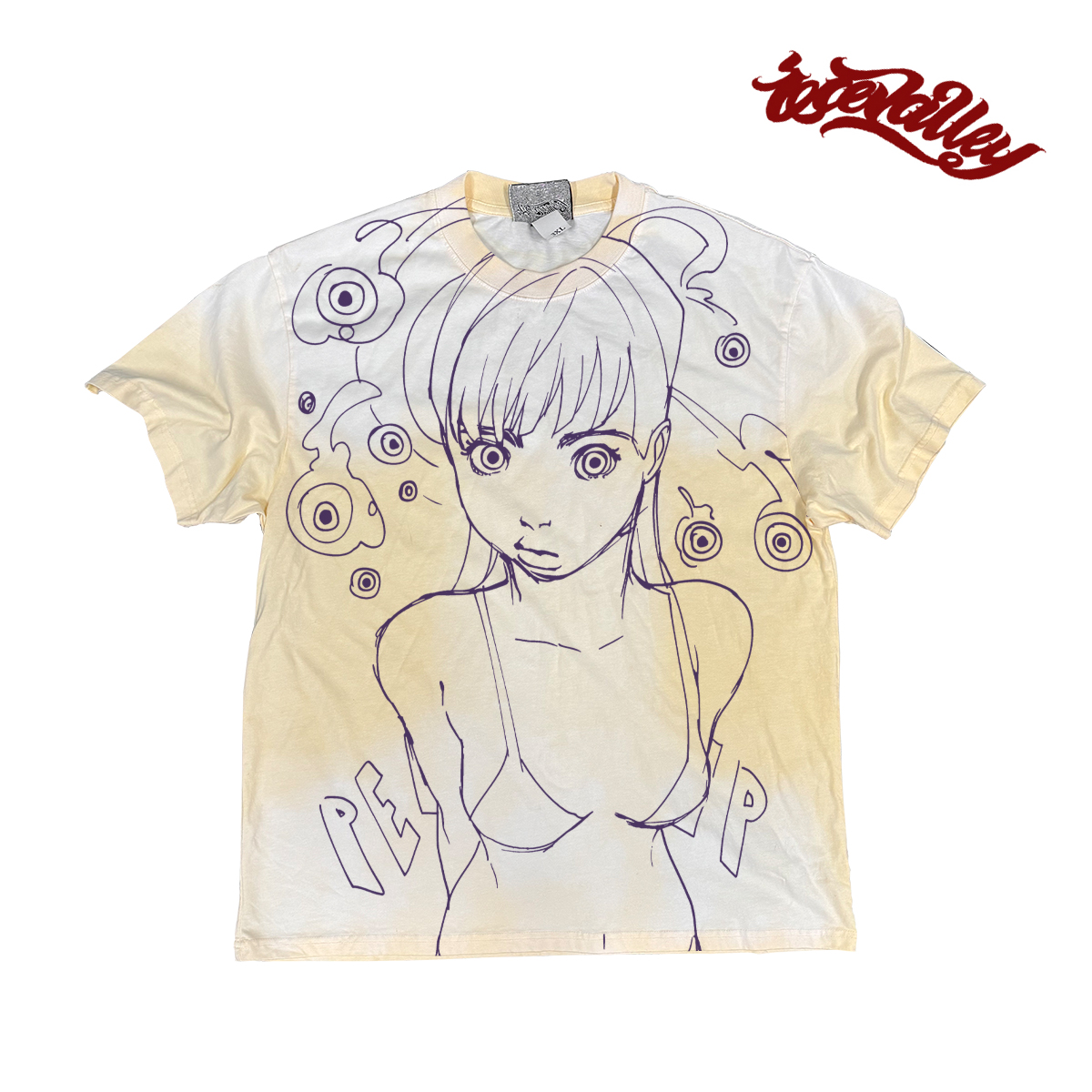 MELANIN 小众独特暗黑复古卡通插画重磅设计师扎染百搭Style短袖