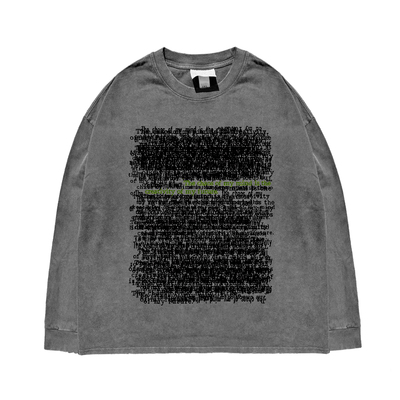 无性别rapper穿搭长袖T恤