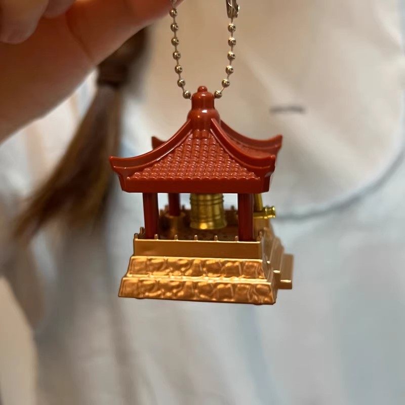 敲钟玩具撞钟发声挂件凉亭子敲钟摆件上班人解压神器创意整蛊玩具,节庆用品/礼品,钥匙扣,淘宝优惠券,粉丝福利购,淘宝优惠卷