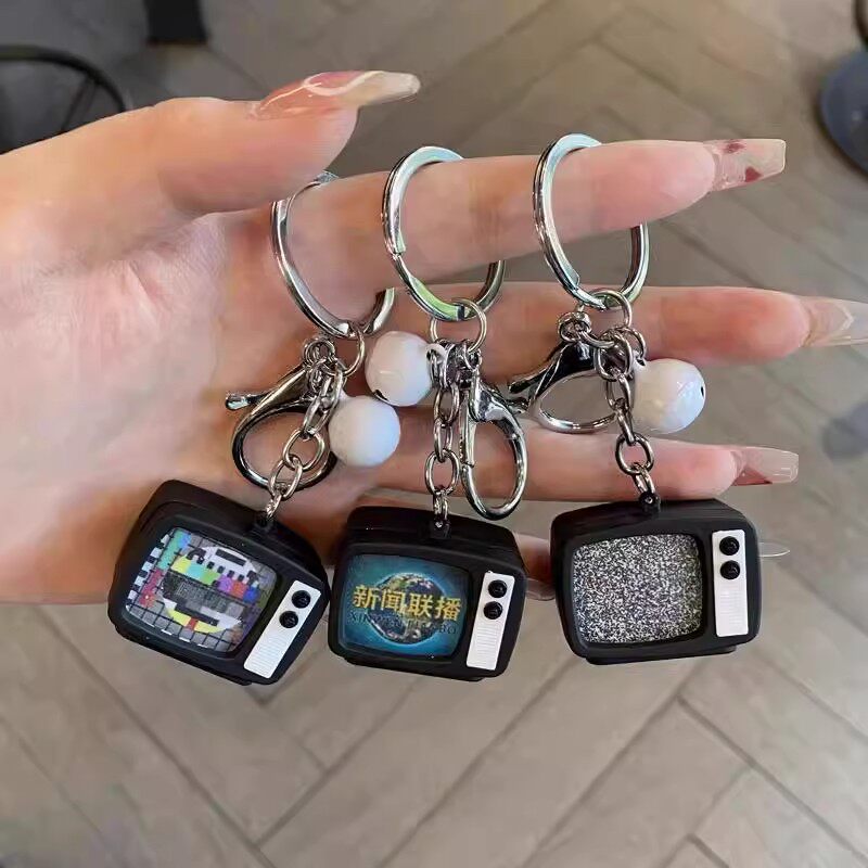 能放画面的电视机钥匙扣