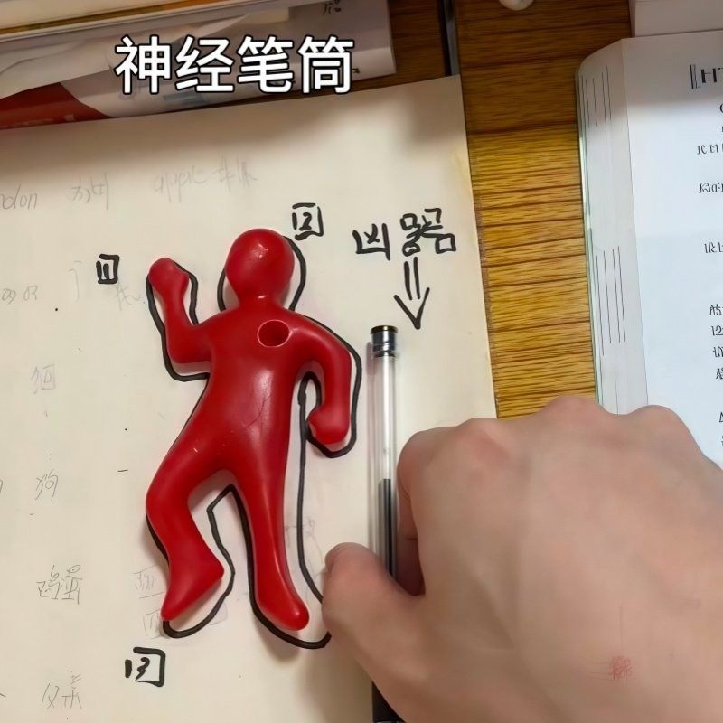 ”凶手的犯罪现场笔插”文具笔插办公桌摆件个性礼物创意发泄笔筒,节庆用品/礼品,文化创意文具,淘宝优惠券,粉丝福利购,淘宝优惠卷