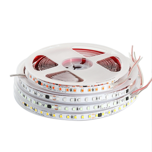 220V粉红色灯带贴片自粘超薄高亮防水LED灯条展柜线型灯条粉红色