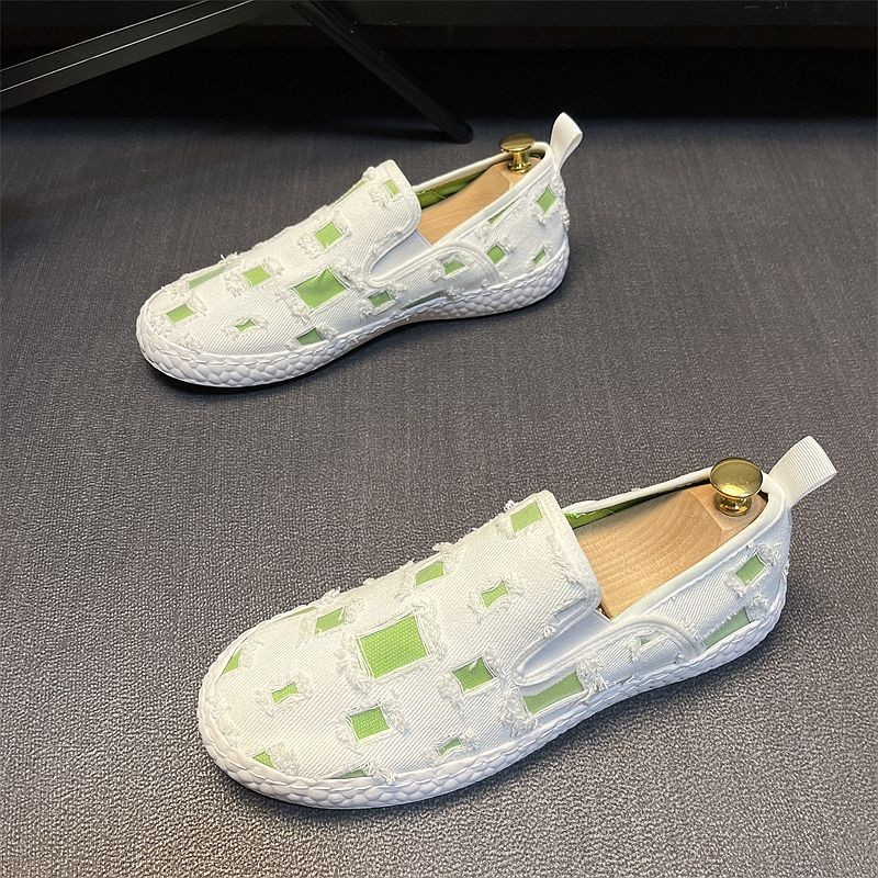 男鞋冬季透气2025新款运动板鞋休闲鞋子潮鞋一脚蹬男士老北京布鞋