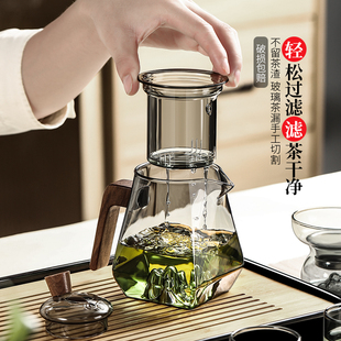 玻璃茶壶泡茶器家用花茶功夫沏茶专用耐高温茶具茶水分离茶具套装