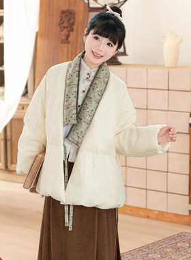 知则新中式汉元素冬季羽绒服女