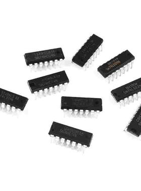 SN74HC00N/02/03/04/08N/09N/74HC10/11N/14N IC芯片74HC直插DIP