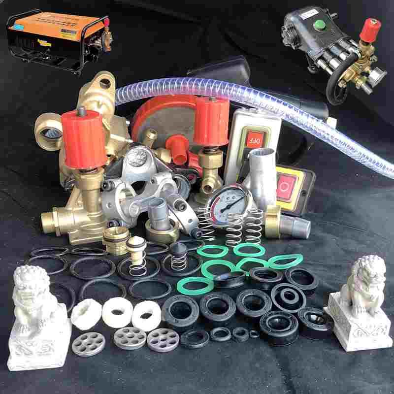 黑猫洗车机58型泵头胶圈过滤网55清洗机高压水枪进水接头连杆接头