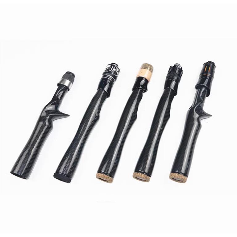 DIY马口竿路亚竿用一体成型枪柄直柄碳素握把配fuji帽把手套装