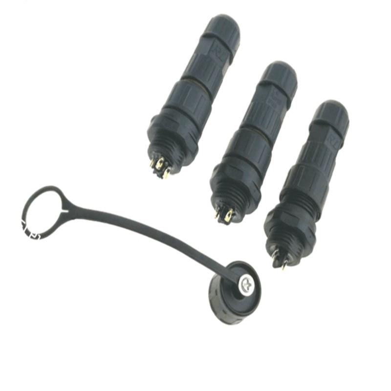 M16航空2348芯连接器公母对接头LED路灯太阳能防水插头对接母公