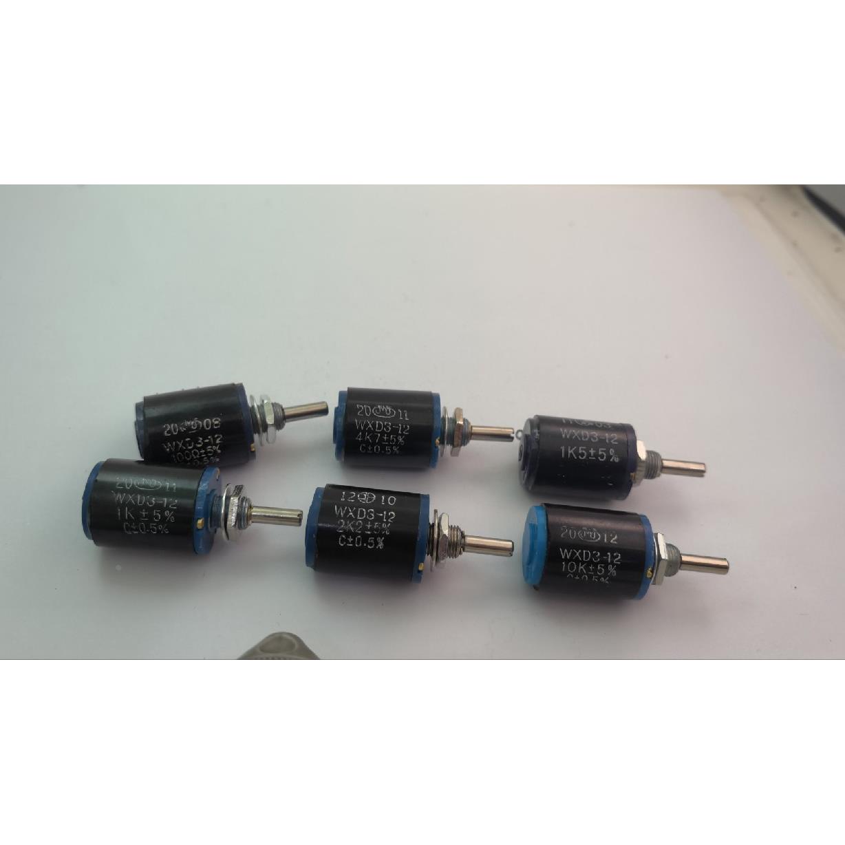 WXD3-12 5圈多圈电位器 100R 220R 470R 1K 1K5 2K2  4K7 5K1 10K