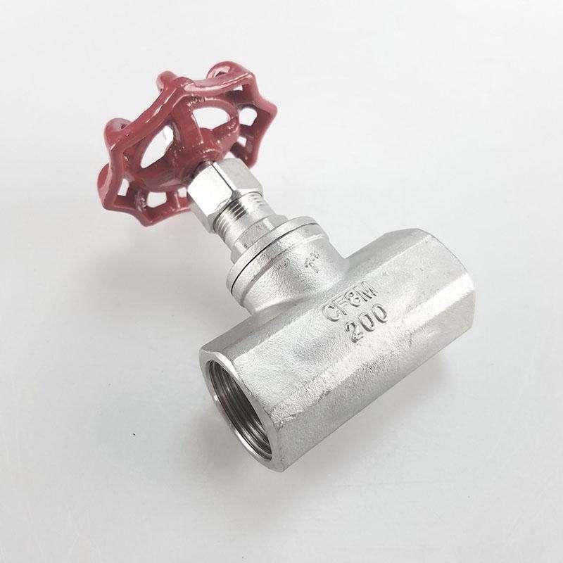 304不锈钢丝扣截止阀J11W内丝B型水管截流阀门水开关6/4分1寸2寸