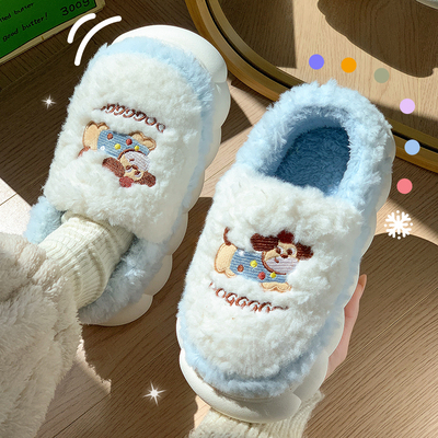 包跟棉拖鞋女士秋冬季2025新款室内家居厚底保暖加绒情侣棉拖男款