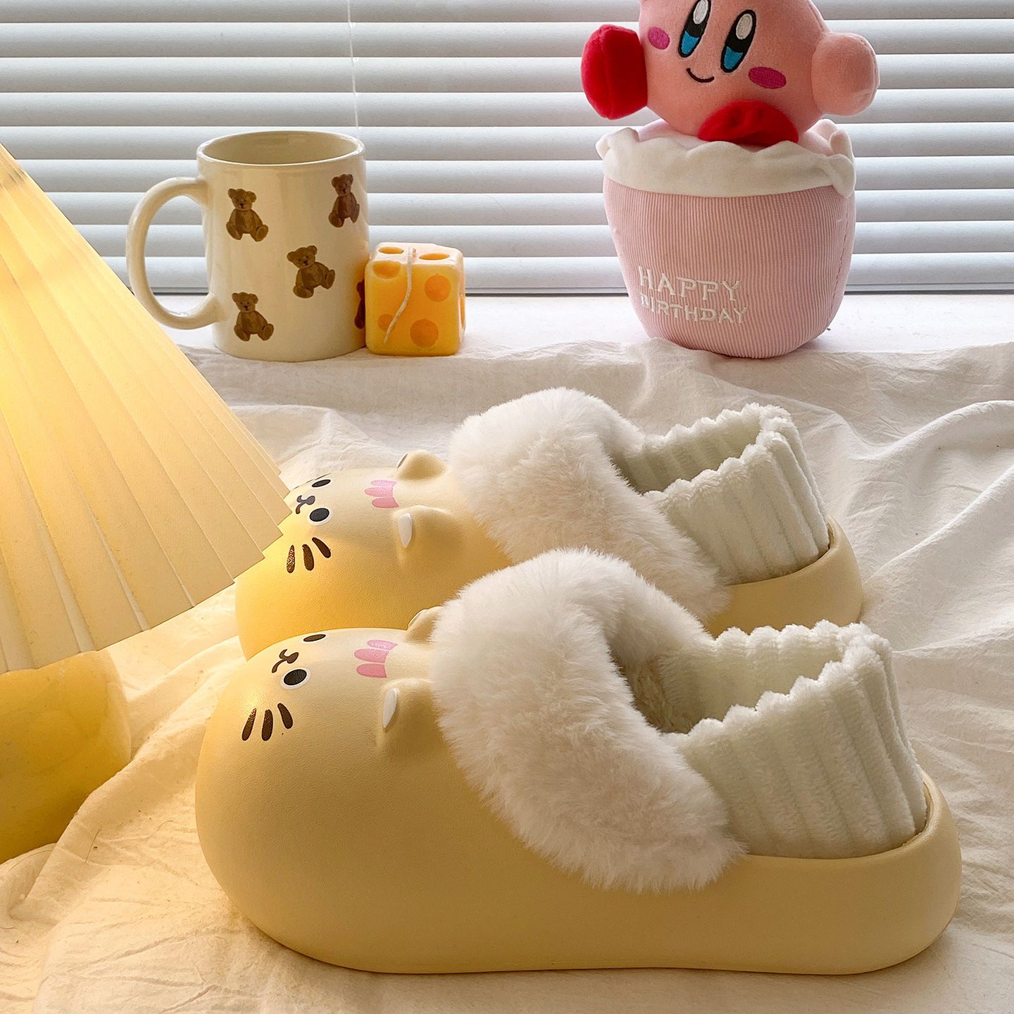 【可拆卸】ins百搭印花保暖外穿棉鞋冬季EVA防水软底居家棉拖鞋女