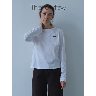 内搭T恤打底上衣 精梳棉舒适基础百搭口袋设计圆领长袖 The fewfew