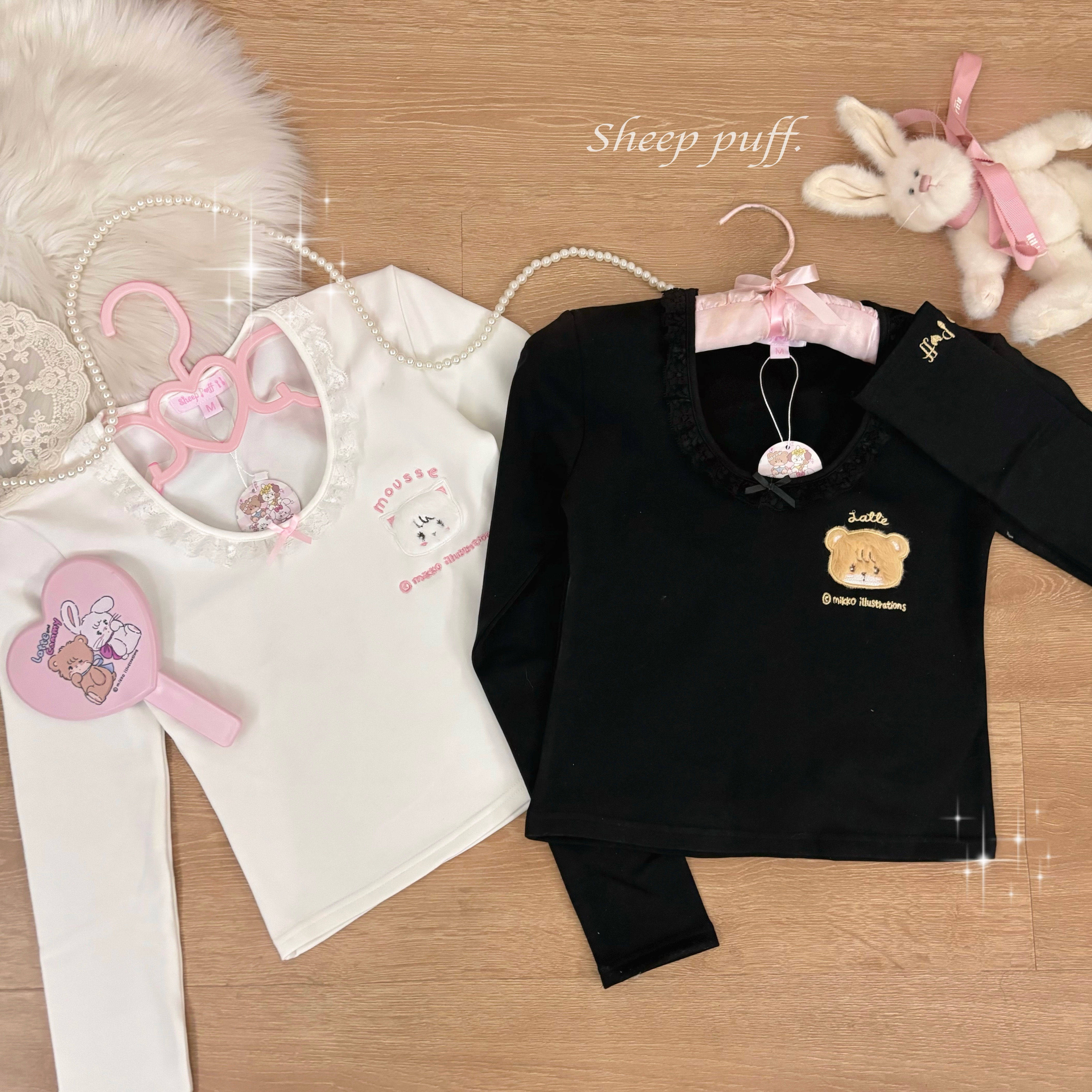 mikko联名基础款打底衫可爱百搭