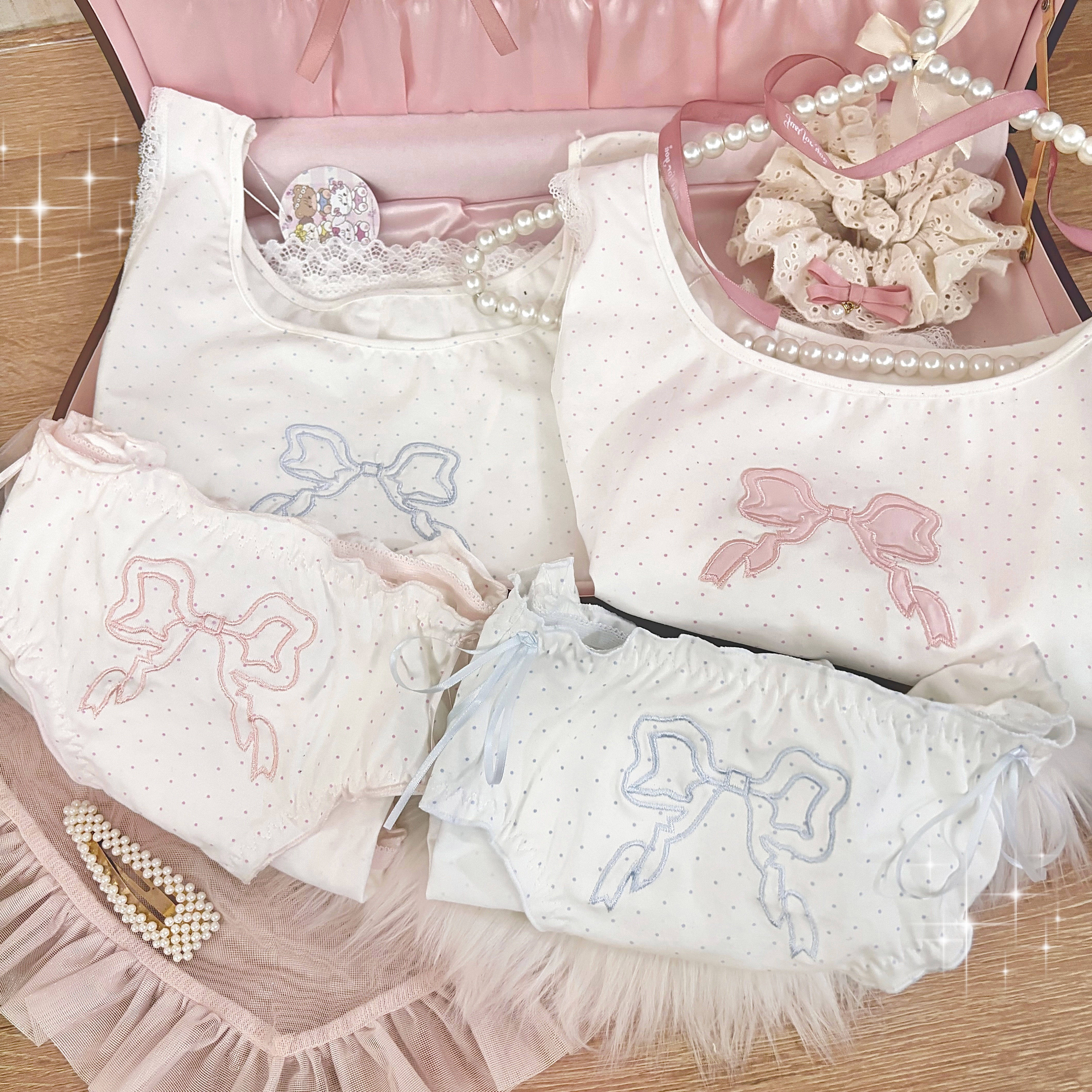 绵羊商店原创少女内裤内衣短裤三角裤棉蝴蝶结可爱日系刺绣花边,女士内衣/男士内衣/家居服,女三角裤,淘宝优惠券,粉丝福利购,淘宝优惠卷