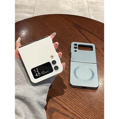 适用三星zflip4手机壳z flip3折叠屏w23flip心系天下全包防摔4代新款简约超薄男个性保护套硅胶磁吸软壳