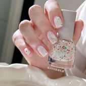 圣诞新年红指甲油 Twomoons指甲油免烤速干无味ins可爱小亮片