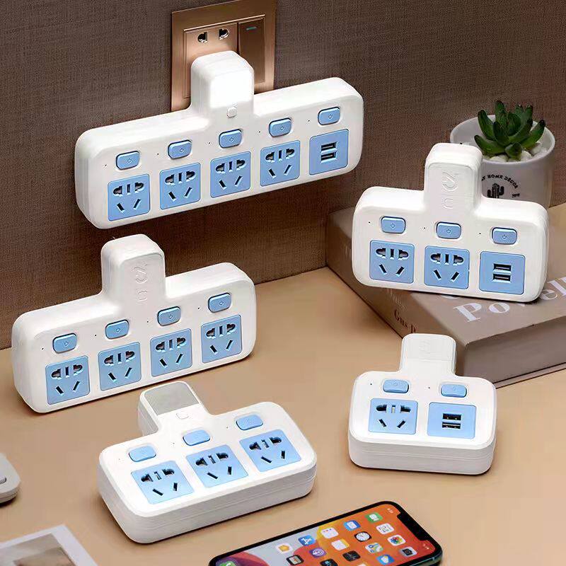 办公插座S夜灯多功能无线排插G插板插头转换器插座面板