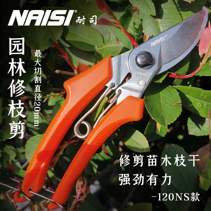 耐司台湾进口果树修枝剪刀园艺修枝剪子园林省力修花家用工具神器