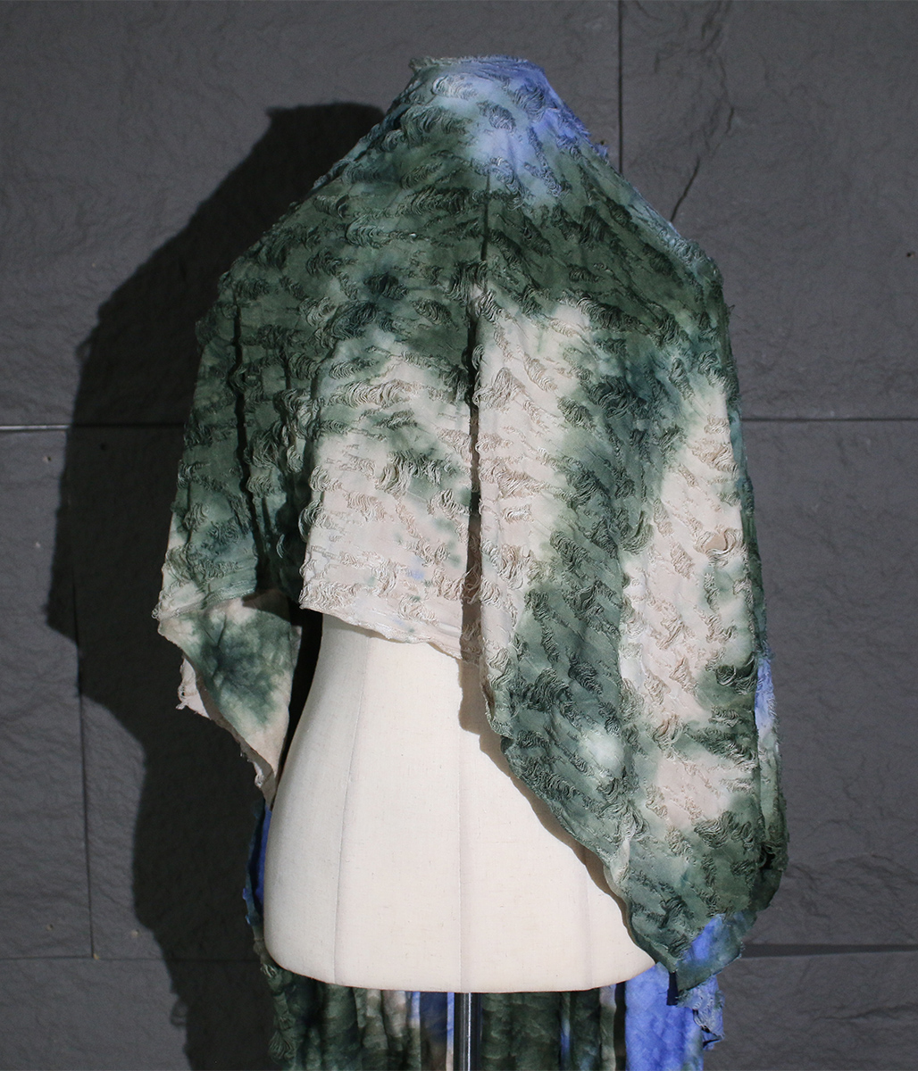 传闻服装混色扎染布料面料