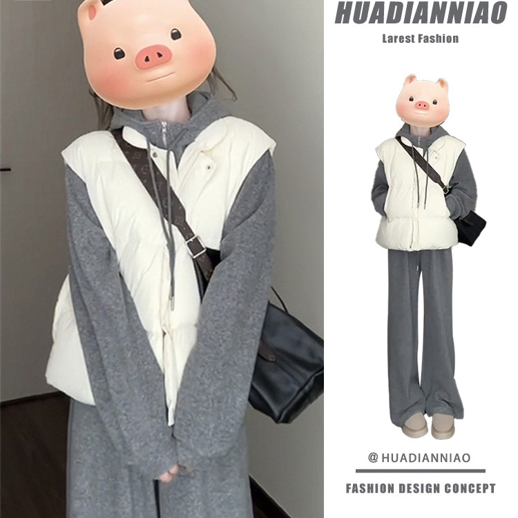马甲背心棉服外套女士秋冬季2025新款洋气学生小个子加厚保暖棉衣