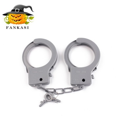 儿童模拟黑猫警长互动游戏职业角色扮演塑料警察玩具cos仿真手铐