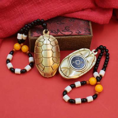 黄铜富甲天下转转招财转运护身符富甲天下手把件汽车钥匙扣挂件