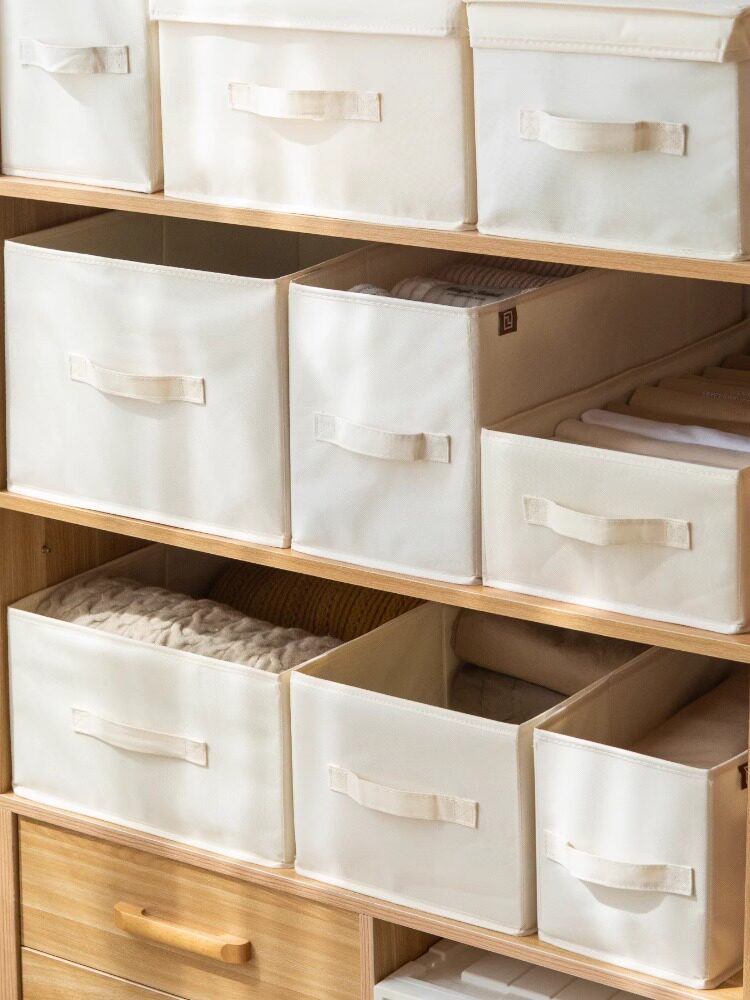 천산면 린넨 바지 옷 보관 상자 홈 패브릭 옷장 의류 보관 분류 보관 상자 유물 대형