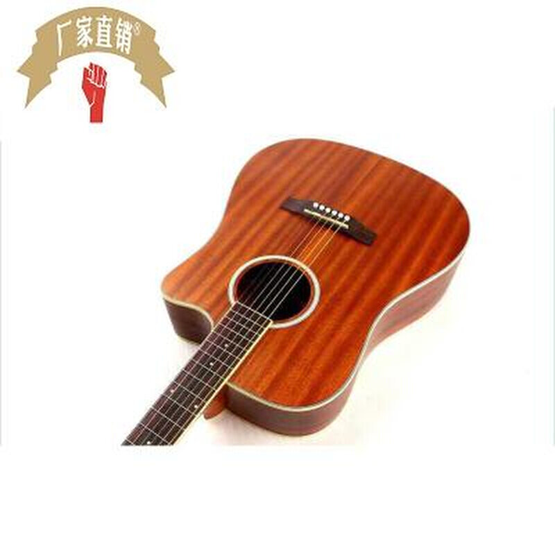 特惠玛蒂尔达云杉沙比利吉他全沙比利木吉他41寸民谣电箱