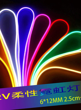 霓虹灯带智能户外led灯条12V低压灯KTV室外装饰灯带防水广告柔光