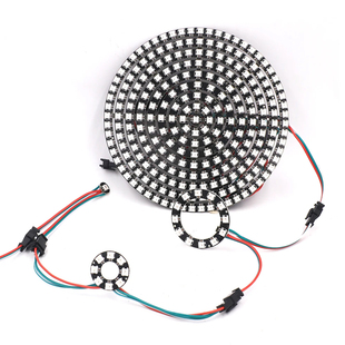 LED241位WS2812b内置全程5050RGB驱动圆形可编程开发板5V灯环光圈