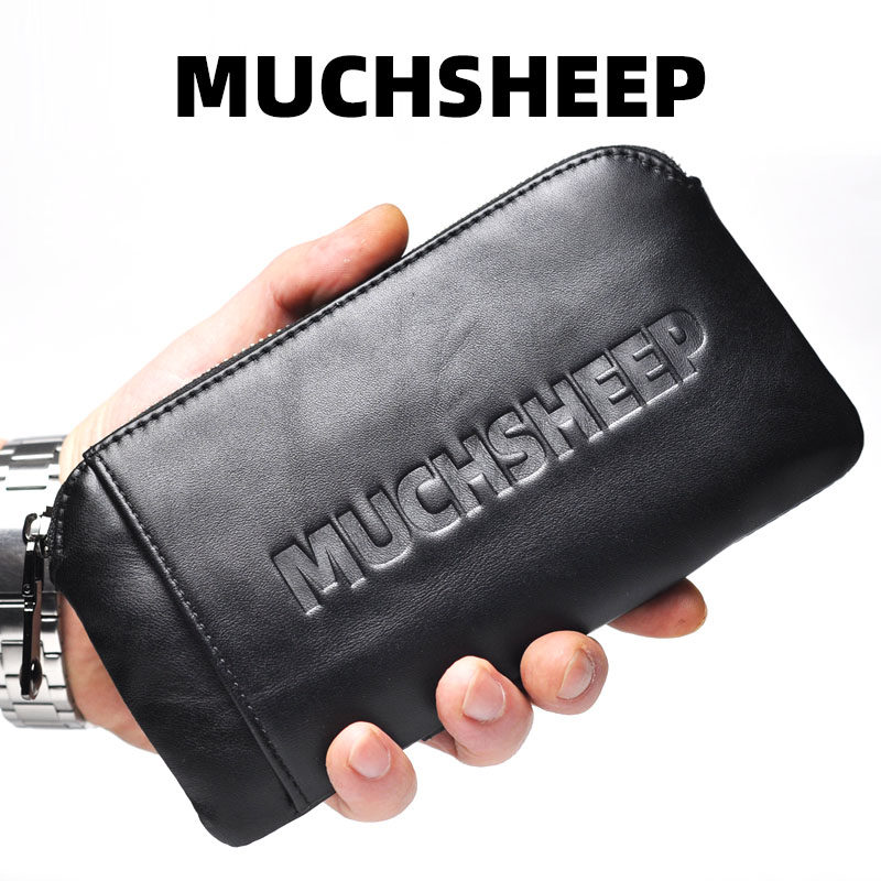 MUCHSHEEP柔软羊皮男士手机包