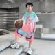 潮 儿童透气运动两件套中大童运动套装 夏季 男童速干篮球服2026新款